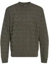Emporio Armani Long-sleeved Sweater In Grey