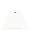 Emporio Armani Hoodie With All-over Logo Print In White