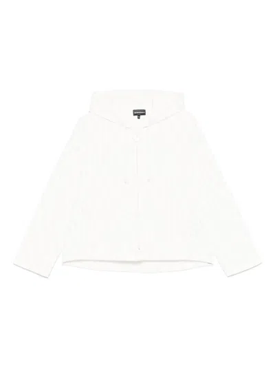 EMPORIO ARMANI LOGO-PRINT HOODIE