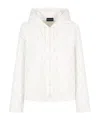 Emporio Armani Logo-print Hoodie In White