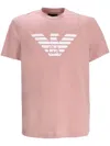 Emporio Armani Logo-print Jersey T-shirt In Pink
