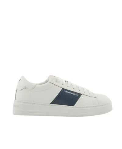EMPORIO ARMANI EMPORIO ARMANI LOGO-PRINTED LACE-UP SNEAKERS