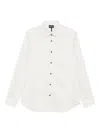 Emporio Armani Logo-print Long-sleeve Shirt In White