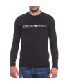 Emporio Armani Men's Logo Cotton T-shirt In Black