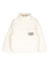 Emporio Armani Logo-print Padded Jacket In White