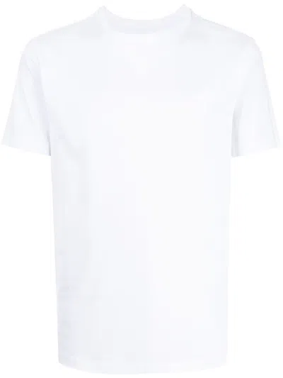 Emporio Armani Logo Print Short Sleeved T Shirt In White