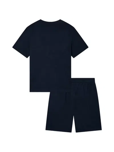 Emporio Armani Kids' Logo-print Shorts Set In Black