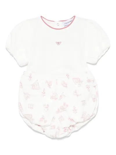 Emporio Armani Babies' Logo-print Shorts Set (set Of Two) In White