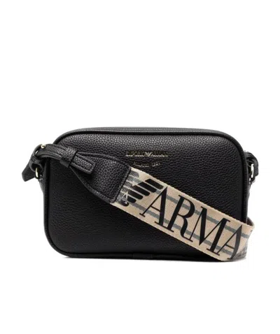 Emporio Armani Logo-stamp Crossbody Bag In Black
