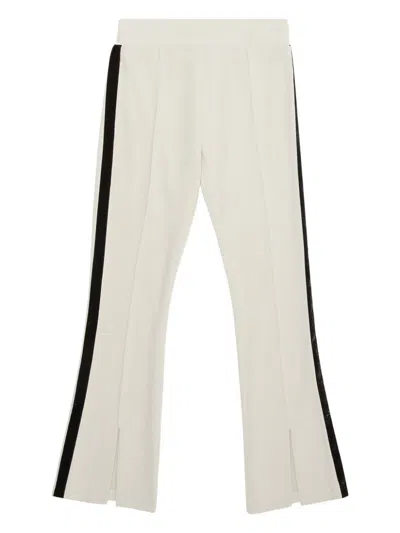 Emporio Armani Kids' Logo-print Stretch-jersey Trousers In Neutrals
