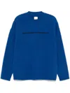Emporio Armani Logo Sweater In Blau