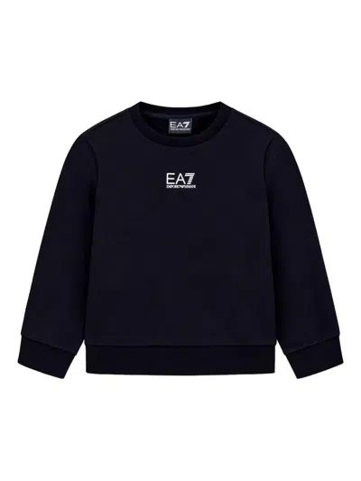 Emporio Armani Kids' Logo-print Sweatshirt In Black