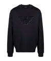 Emporio Armani Logo-print Sweatshirt In Black