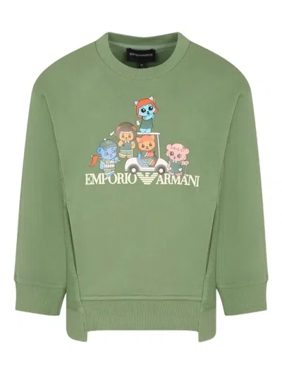 EMPORIO ARMANI LOGO-PRINT SWEATSHIRT