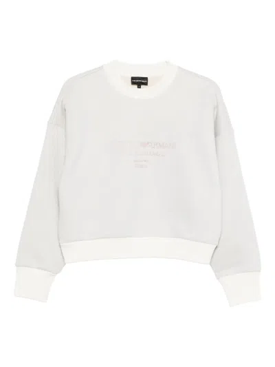 Emporio Armani Logo-print Sweatshirt In White