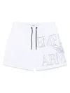 Emporio Armani Eco-friendly Recycled Polyester Shorts In White
