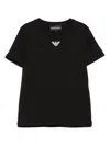 Emporio Armani Kids' Logo-print T-shirt In Black