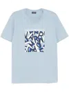 Emporio Armani T-shirt Mit Logo-print In Blau