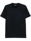Emporio Armani Logo-print T-shirt In Blue