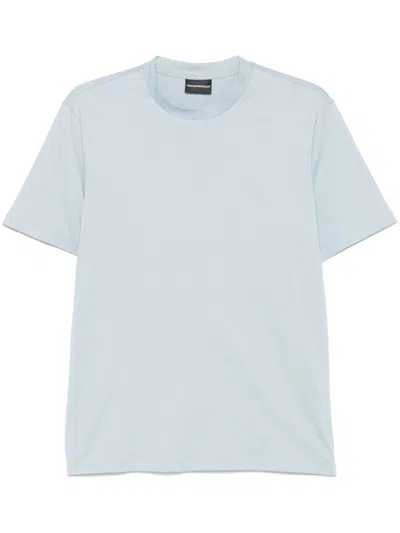Emporio Armani Logo-print T-shirt In Blue