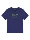 Emporio Armani Logo-print T-shirt In Blue