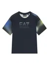 Emporio Armani Logo-print T-shirt In Blue