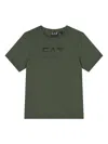 Emporio Armani Logo-print T-shirt In Gray