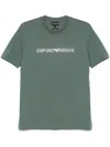 Emporio Armani Logo-print T-shirt In Green