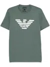 Emporio Armani Logo-print T-shirt In Green
