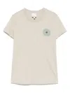 Emporio Armani Asv Jersey T-shirt With Oversized Print From The Peace Capsule Collection In Grey