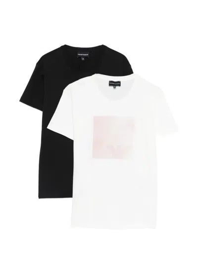 Emporio Armani Kids' Logo-print T-shirt (set Of Two) In Multi