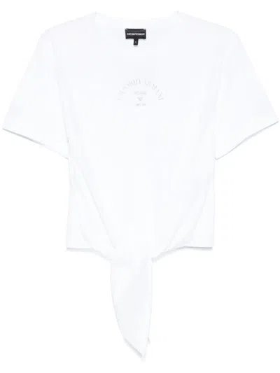 Emporio Armani Logo-print T-shirt In White