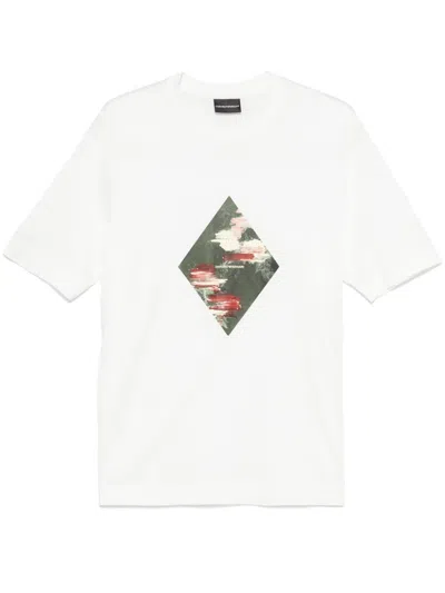 Emporio Armani Logo-print T-shirt In White