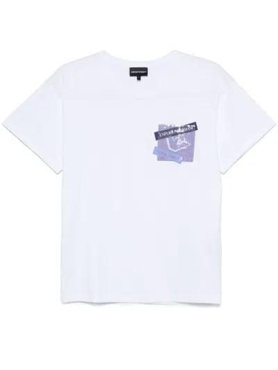 Emporio Armani Logo-print T-shirt In White