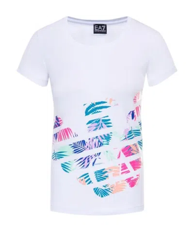 Emporio Armani Logo Print T-shirt In White