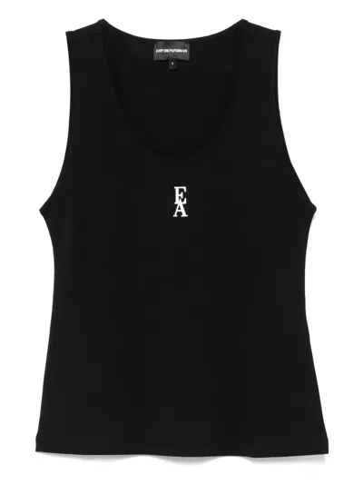 EMPORIO ARMANI LOGO-PRINT TANK TOP