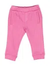 Emporio Armani Logo-print Tapered Track Pants In Purple