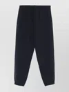 Emporio Armani Logo Print Textured Fabric Sweatpants