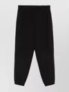 Emporio Armani Logo Print Textured Fabric Sweatpants