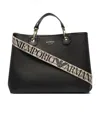 Emporio Armani Logo-debossed Tote Bag In Black