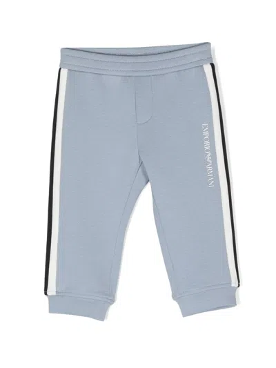 Emporio Armani Babies' Logo-print Track Pants In Blue