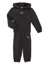 Emporio Armani Logo-print Tracksuit Set In Black