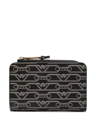 Emporio Armani Logo-print Wallet In Black