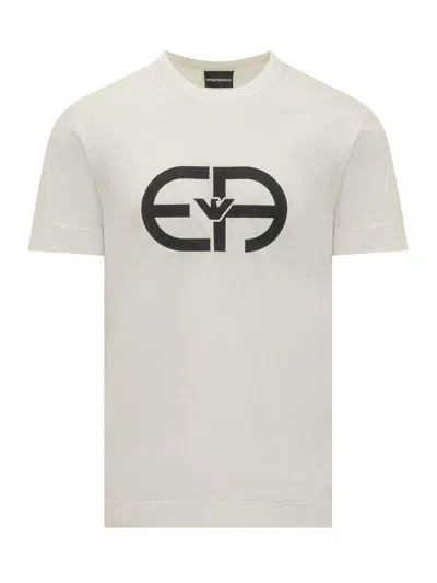 Emporio Armani Logo Print T-shirt In White