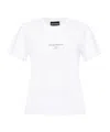 Emporio Armani Logo Printed Crewneck T-shirt In White