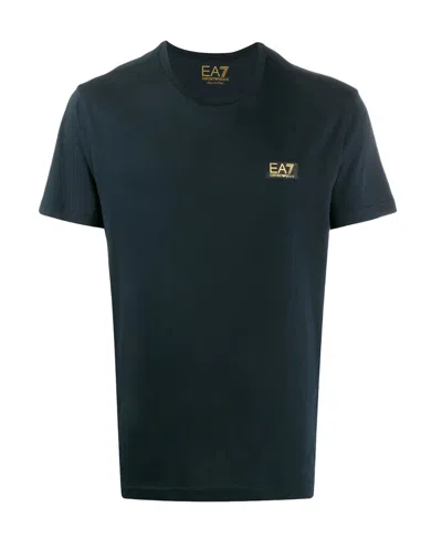 Emporio Armani Logo Printed T-shirt In Black