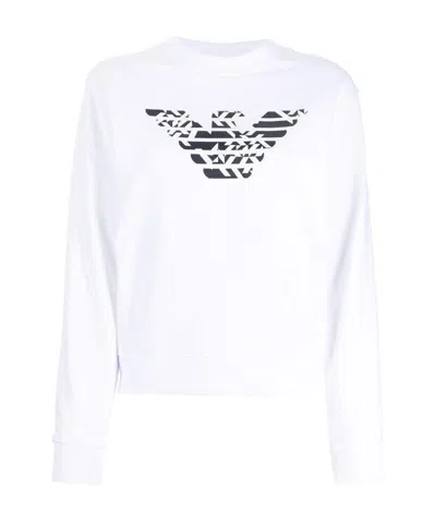 Emporio Armani Logo Printed T-shirt In White