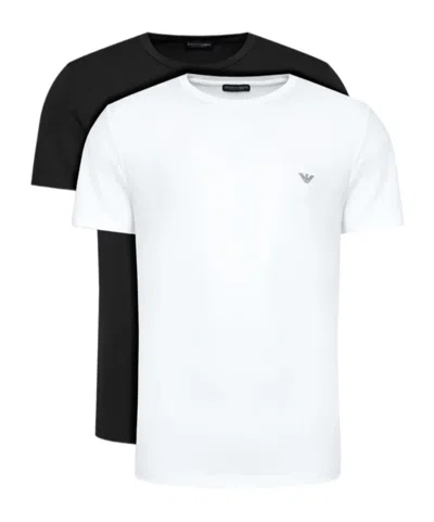 Emporio Armani Logo Printed Two-piece T-shirt In White