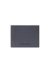 Emporio Armani Logo-rubberised Leather Wallet And Card Holder (set Of Two) In Black