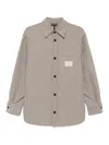 Emporio Armani Logo Shirt In Gray
